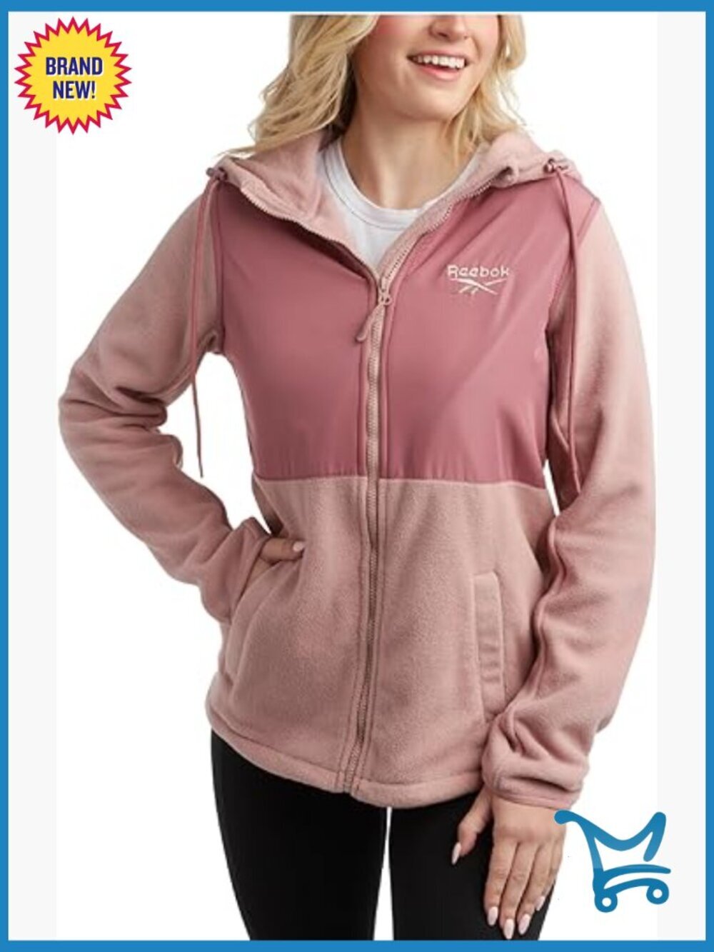 Lightweight Zip Up Hooded Fleece Jacket for Women - Soft Polar Fleece Outerwear
